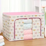 Storage Box Folding Dustproof for Bedroom Clothes Toys Storage