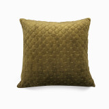 Soft Luxury Velvet Modern Quilted Cushion Covers for Sofa Couch Living Room Bedroom