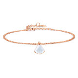 Rose Gold Silver Shell Chain Jewelry Bracelet