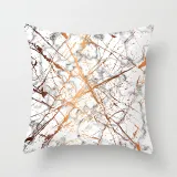 4PCS Home Cotton Decorative Geometry Letter Throw Pillow Case Cushion Covers