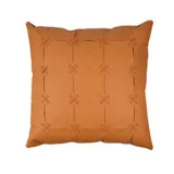 PU Leather Cross Design Decorative Throw Pillow Case Cushion Covers For Sofa Couch Bed Chair