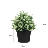 Artificial Plant Rose Bud Combination Potted Landscape Decoration