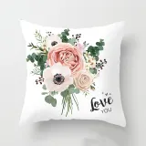 6PCS Home Cotton Decorative Flower Throw Pillow Case Cushion Covers For Sofa Couch Bed Chair