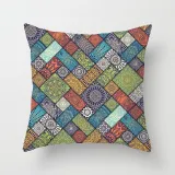 4PCS Home Cotton Decorative Multicolor Bohemia Throw Pillow Case Cushion Covers For Sofa Couch Bed Chair