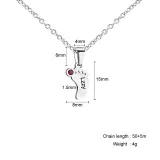 Hollow Out Necklace Pendant Feet with Name Engraved Custom Gift For Mom