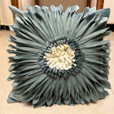 3D Sunflower Handmade Decorative Throw Pillow Case Cushion Covers For Sofa Couch