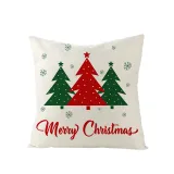 Home Decoration Christmas Tree Pillowcase Cartoon Printing Home Sofa Cushion Cover