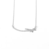 Full Drill Smile Diamond Pendant Chain Jewelry Necklace