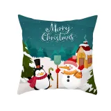 Home Decoration Christmas Snowman Pillowcase Cushion Pillow Cover