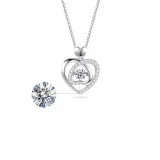 Silver Zircon Diamond Love Pendant Chain Jewelry Bracelet Necklaces Jewelry Sets