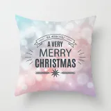 Home Decoration Christmas Tree Pillowcase Cartoon Printing Home Sofa Cushion Cover