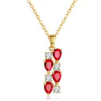 3PCS Drop Diamond Ring Earring Necklace Jewelry Set Crystal Gift For Women Girls