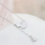 Full Drill Gourd Diamond Pendant Chain Jewelry Necklace