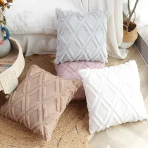 Large Diamond Super Cozy Woven Luxury Pillowslip  Pillow Cover For Bedroom Sofa