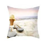 4PCS Home Cotton Decorative Sandbeach Throw Pillow Case Cushion Covers For Sofa Couch Bed Chair