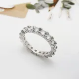Fashion Jewelry Single Row Full Diamond Ring Gifts