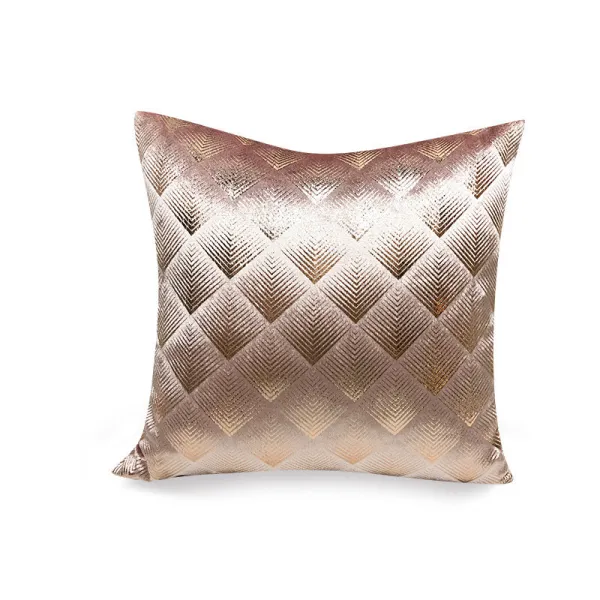 New Nordic Style Polyester Pillowcase Geometric Abstract Bronzing Cushion Covers