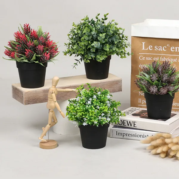 Artificial Plant Eucalyptus Combination Potted Landscape Decoration
