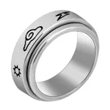 Anxiety Stainless Steel Spinner Ring Anti Anxiety Moon Star Cool Stress Relieveing Rings