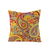 4PCS Home Cotton Decorative Printing Throw Pillow Case Cushion Covers For Sofa Couch Bed Chair