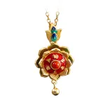 Traditional Lotus Anxiety Relief Ring And Necklace For Women With Gift Box