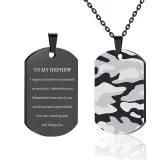 Inspirational Gift Birthday Gift To My Daughter Son Camouflage Keychain With Stainless Steel Key Chain Ring Keyrings From Mom Dad Never Forget That I Love You Forever
