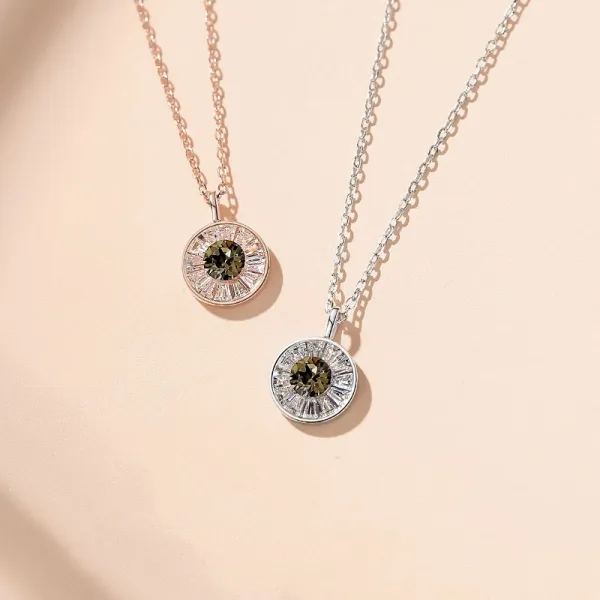 Sterling Silver Lucky Eye Clavicle Pendant Chain Jewelry Necklace