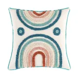 Circle Personality Rectangular Fringe Cotton Linen Decorative Throw Pillow Case Cushion Covers