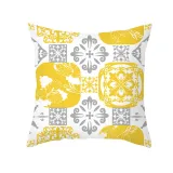 4PCS Home Cotton Decorative Slogan Pattern Throw Pillow Case Cushion Covers For Sofa Couch Bed Chair