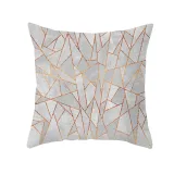 4PCS Home Cotton Decorative Rhombus Printing Throw Pillow Case Cushion Covers For Sofa Couch Bed Chair