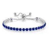 4mm Round Adjustable Crystal Birthstone Bracelet Gift For Mom Friends