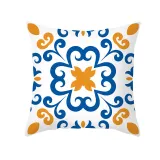 4PCS Chinese Style Geometry Decorative Throw Pillow Case Cushion Covers For Sofa Couch Bed Chair