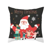 Home Decoration Christmas Santa Claus Pillowcase Cushion Pillow Cover