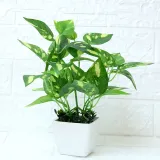 Artificial Mini Green Leaves Potted Home Living Room Indoor Green Plant Decoration
