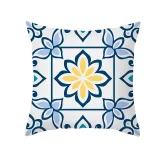 4PCS Home Cotton Decorative Geometry Pattern Printing Throw Pillow Case Cushion Covers For Sofa Couch Bed Chair