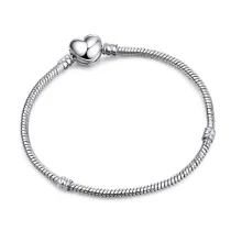 Women's DIY Adjustable 3mm Snake Bone Silver Basic Chain Charm Jewelry