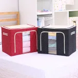 Storage Box Folding Dustproof for Bedroom Clothes Toys Storage
