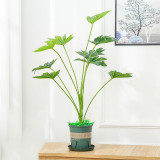 Artificial Plant Potted Green Maple Leaf Tree Green Plant Bonsai Decoration