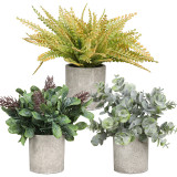 Artificial Money Leaf Plants Combination Pulp Potted Basin Desktop Decoration