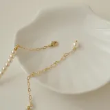 3PCS Pearl Jewelry Flower Necklace Brooch and Earrings Set Mom Gift For Mother's Day