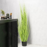 Artificial Plant Potted Reed Green Plant Bonsai Decoration