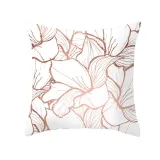 4PCS Home Cotton Decorative Pink Gold Blocking Throw Pillow Case Cushion Covers For Sofa Couch Bed Chair