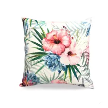 Fancy Flowers Tropical Plants Flamingo Throw Pillow Case Cushion Cover