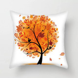 3PCS Home Cotton Decorative Colorful Tree Throw Pillow Case Cushion Covers For Sofa Couch Bed Chair