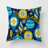 Home Decoration Christmas Tree Pillowcase Cartoon Printing Home Sofa Cushion Cover
