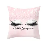 4PCS Home Cotton Decorative Eyes Lips Throw Pillow Case Cushion Covers For Sofa Couch Bed Chair