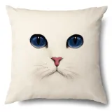 4PCS Home Cotton Decorative Cute Cartoon Cat Throw Pillow Case Cushion Covers For Sofa Couch Bed Chair