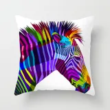 4PCS Home Cotton Decorative Colorful Animals Throw Pillow Case Cushion Covers For Sofa Couch Bed Chair