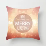Home Decoration Christmas Wreath Pillowcase Cushion Pillow Cover