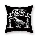 Halloween Holiday Pillowcase Cartoon Letter Cushion Cover Sofa Cushion